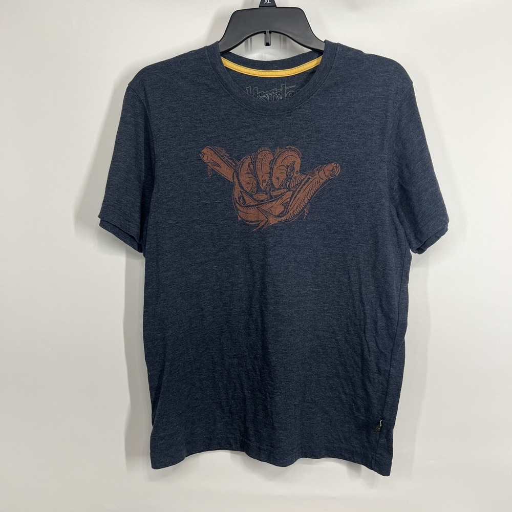 Howler Brothers Fish Shaka T Shirt Mens S Western Beach Austin Fish SS EUC - Picture 2 of 8